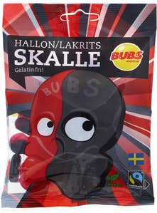 Bubs Godis Hallon Lakritsskallar Veg