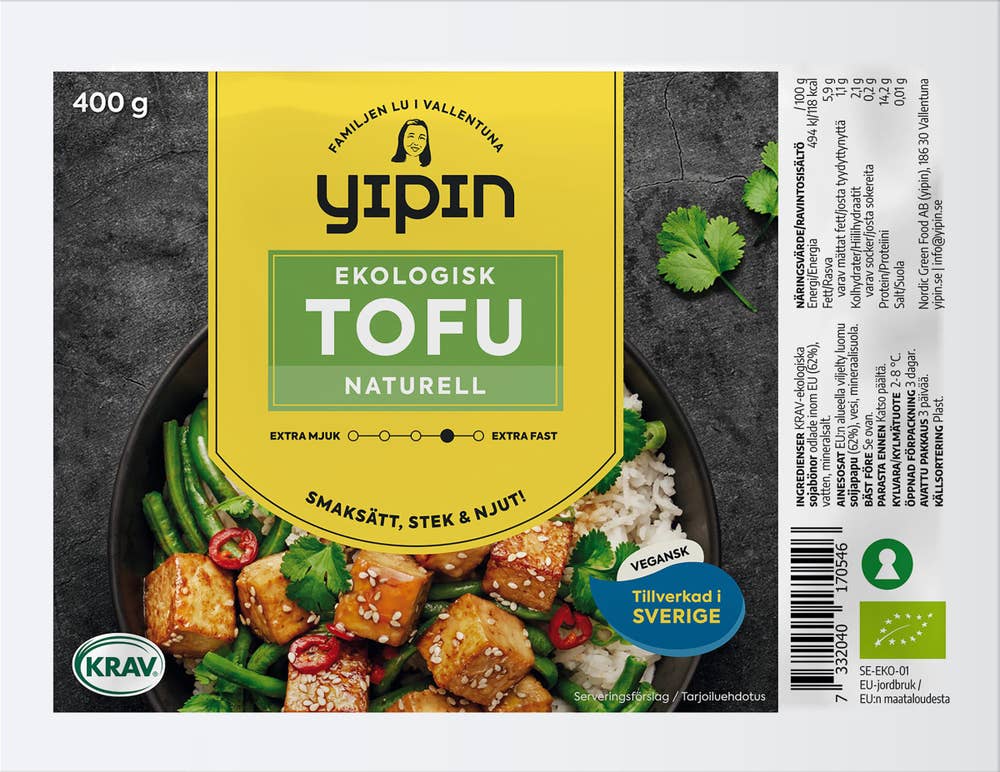 Yipin Tofu Naturell EKO