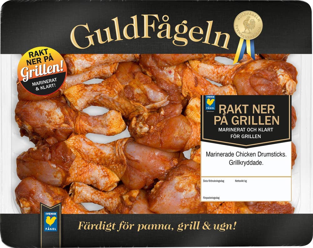Guldfågeln Kycklingben Marinerade Grill