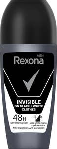 Rexona Deo Roll-On Invisible Black White Men 48h