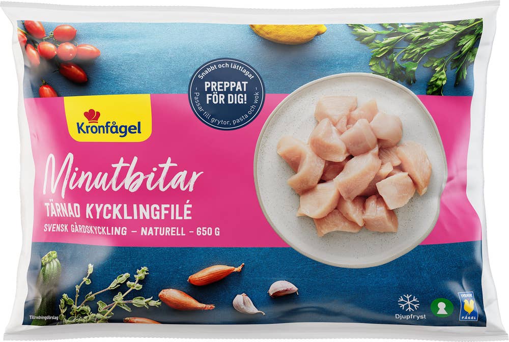 Kronfågel Kyckling Minutbitar Fryst
