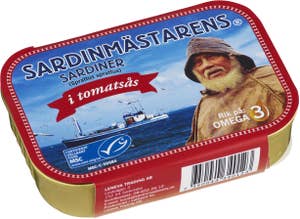 Sardinmästaren Sardiner i Tomatsås MSC