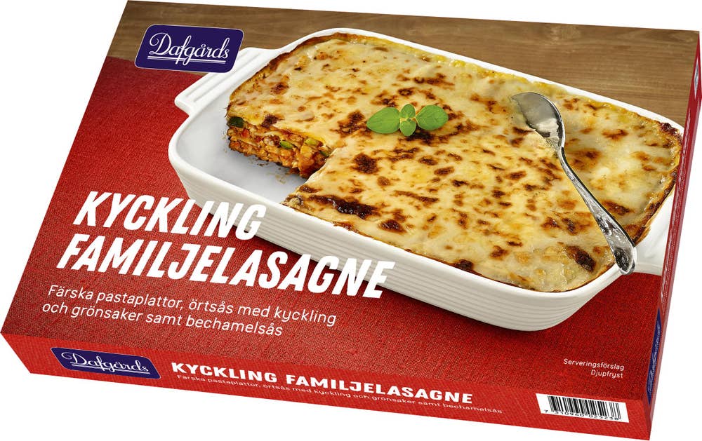 Dafgårds Familjelasagne Kyckling Fryst
