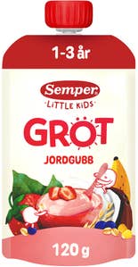 Semper Grötklämmis Jordgubb, Banan & Havre 1-3 år