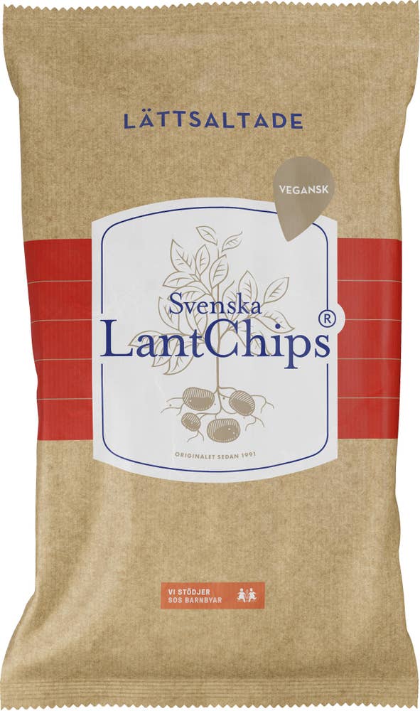 Svenska LantChips Chips Lättsaltade