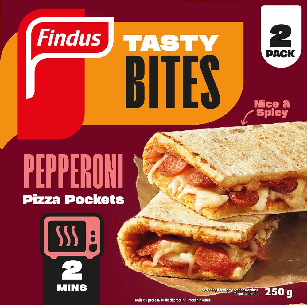Findus Pizza Pockets Pepperoni Fryst