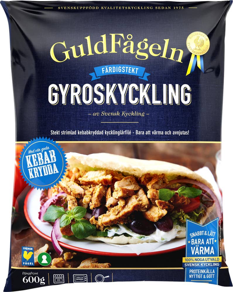 Guldfågeln Kyckling Gyros Fryst