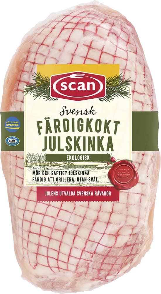 Scan Svensk Färdigkokt Julskinka EKO Viktspann 1,8kg - 2,6kg