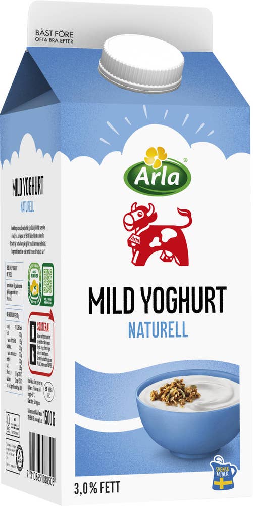 Arla Ko® Yoghurt Mild 3% Naturell