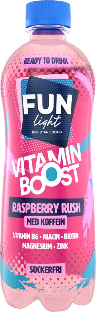 Funlight Vitamindryck Raspberry Rush Drickfärdig