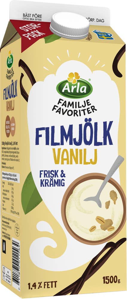 Arla® Filmjölk Vanilj 1,4%