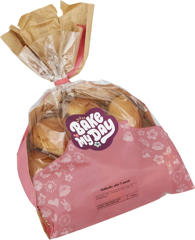 Bake My Day Solbulle Slät 7-p