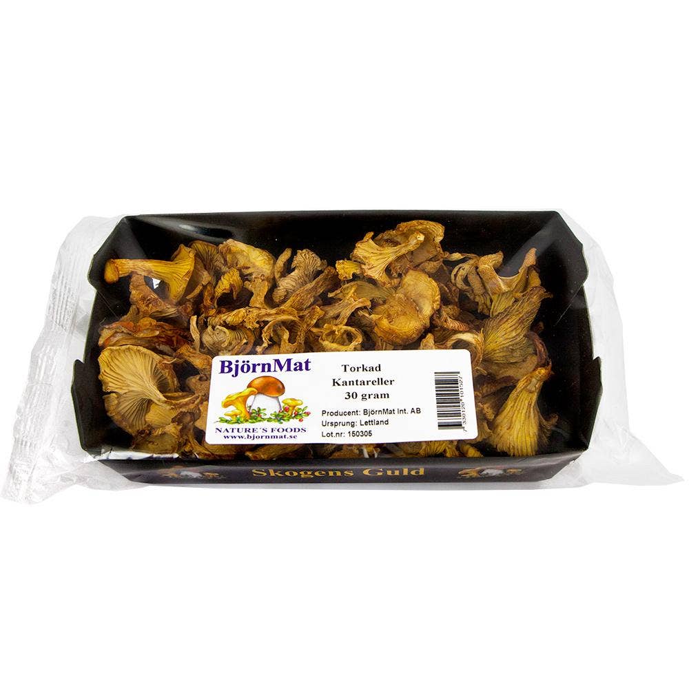 Björnmat Kantareller Torkade Björnmat