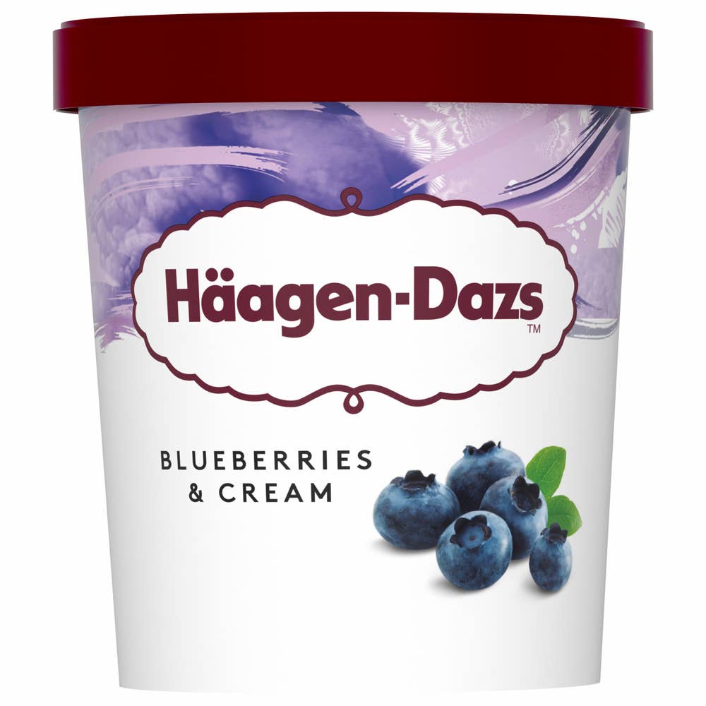 Häagen-Dazs Glass Blueberries & Cream