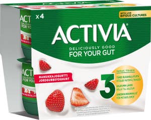 Activia Yoghurt Jordgubb 2,9% 4-p
