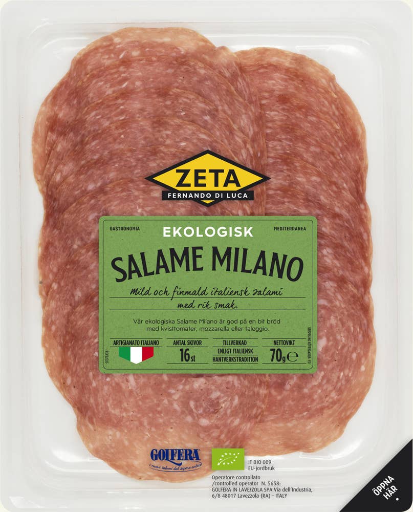 Zeta Salame Milano Skivad EKO