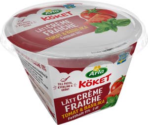 Arla Köket® Crème Fraiche Lätt 11% Tomat & Basilika