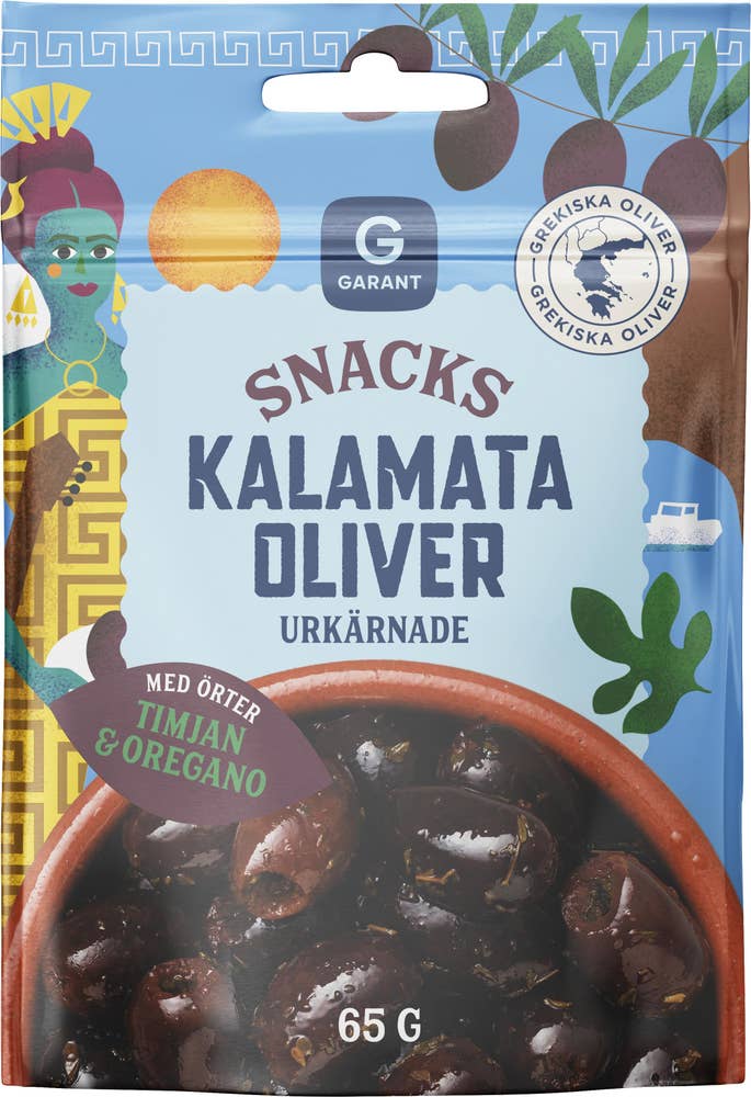Garant Snacksoliver Kalamata med Örter