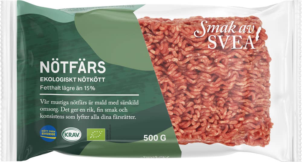 Smak av SVEA Nötfärs 12% EKO/KRAV