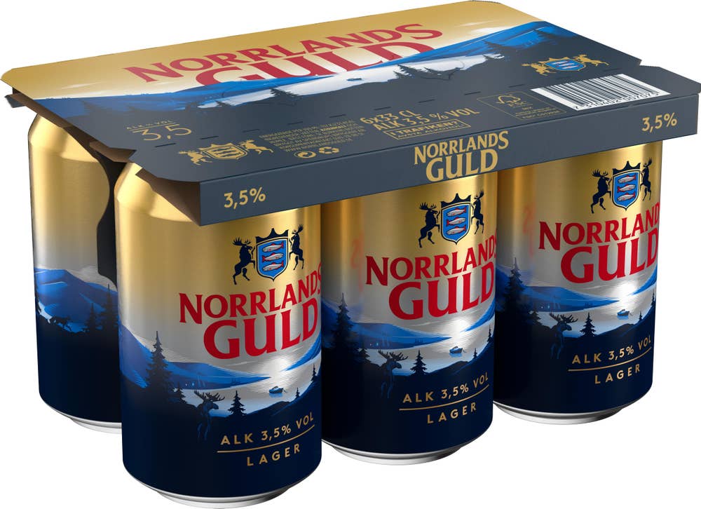 Norrlands Guld Öl 3,5% 6x33cl