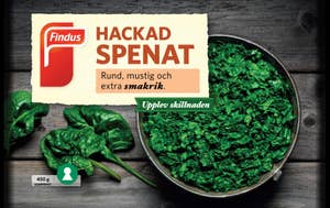 Findus Spenat Hackad Fryst
