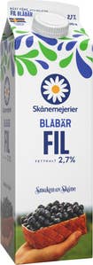 Skånemejerier Filmjölk Blåbär 2,7%