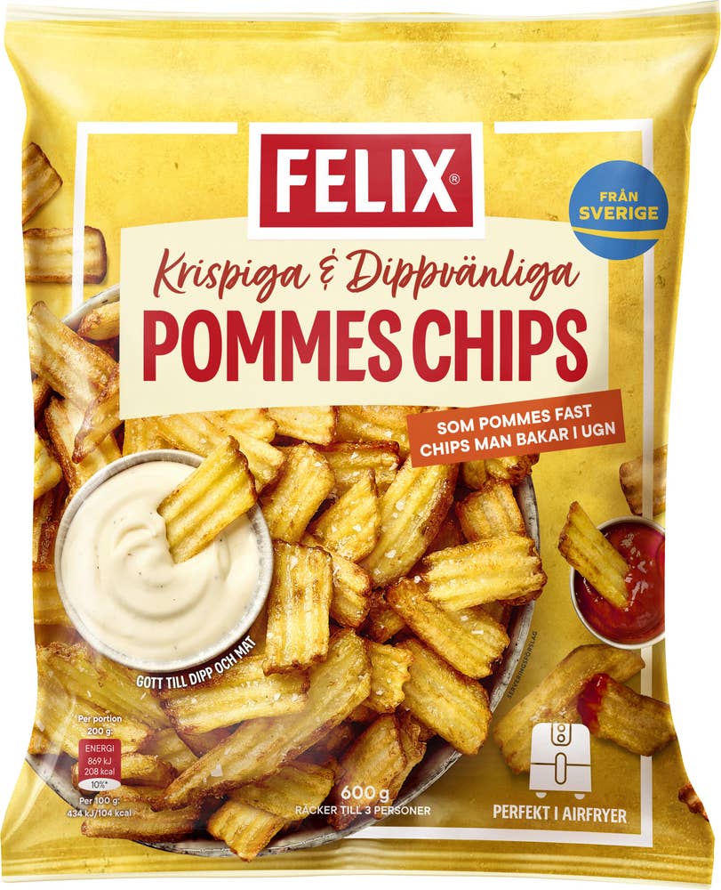 Felix Pommes Chips Fryst