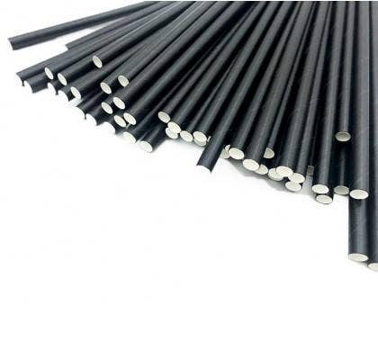 Glam of Sweden Sugrör Papper Svart