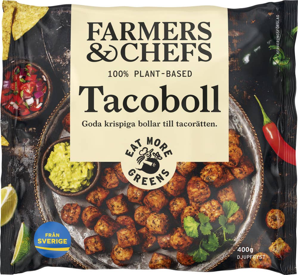 Farmers & Chefs Tacoboll Plantbaserad Fryst