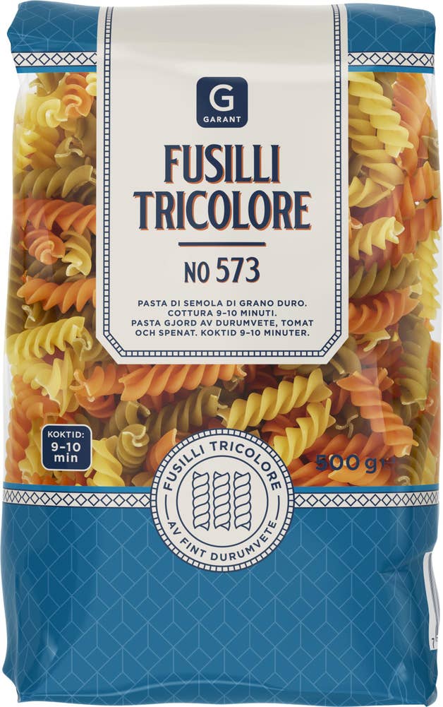 Garant Pasta Fusilli Tricolore