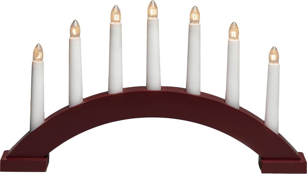 Konstsmide Ljusstake Mörkröd