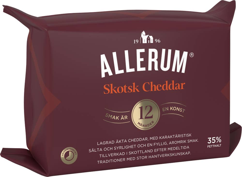 Allerum Cheddar Hårdost 35% 12M
