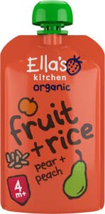Ella's Kitchen Fruktris Persika Päron 4M EKO