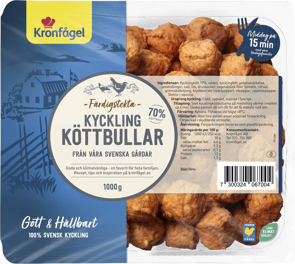 Kronfågel Kycklingköttbullar