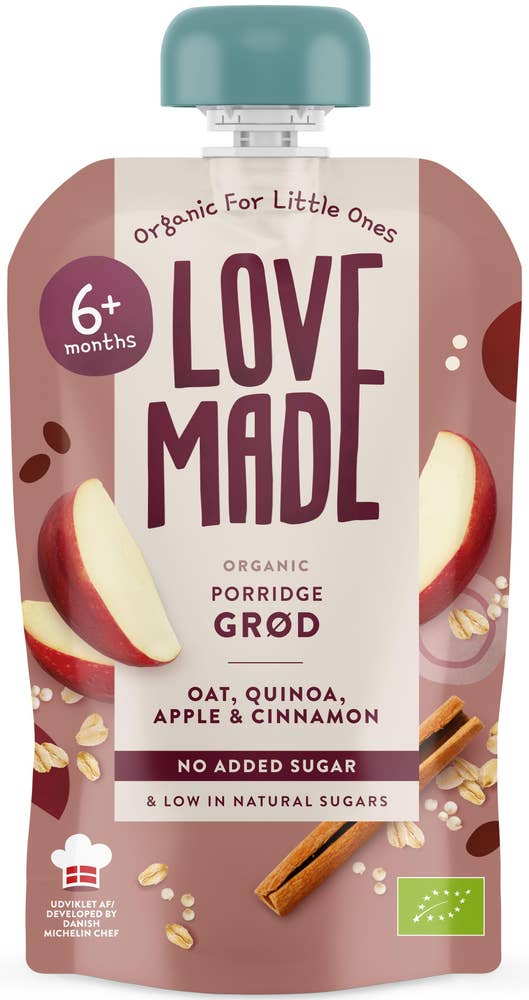 LoveMade Gröt Äpple & Kanel +6M EKO