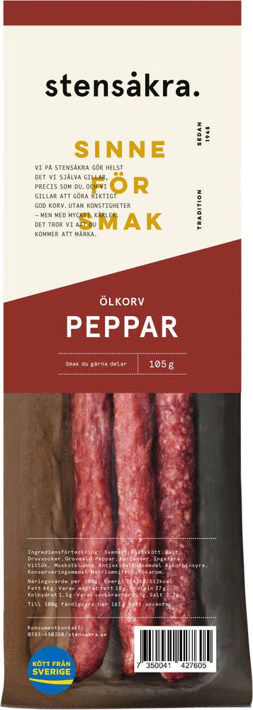 Stensåkra Ölkorv Peppar