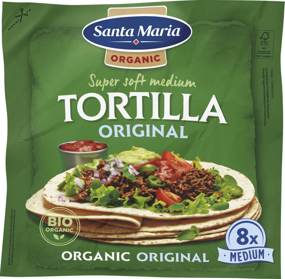 Santa Maria Tortillas Medium EKO 8-p