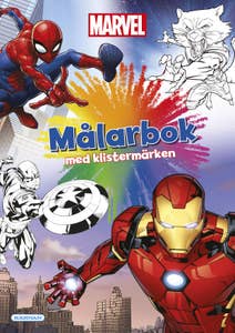 Kärnan Målarbok Marvel med Klistermärken