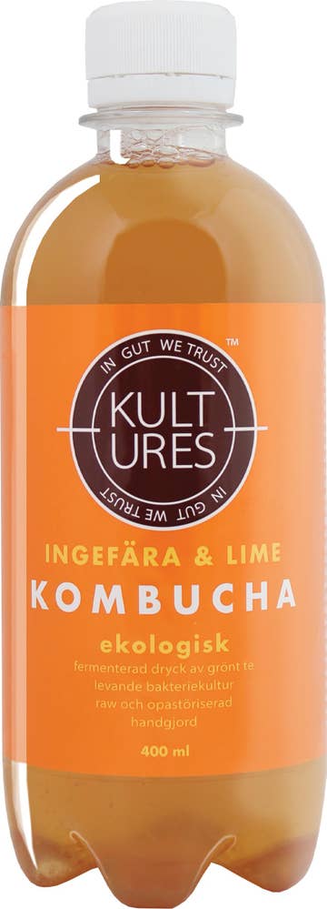 Kultures Kombucha Ingefära & Lime EKO