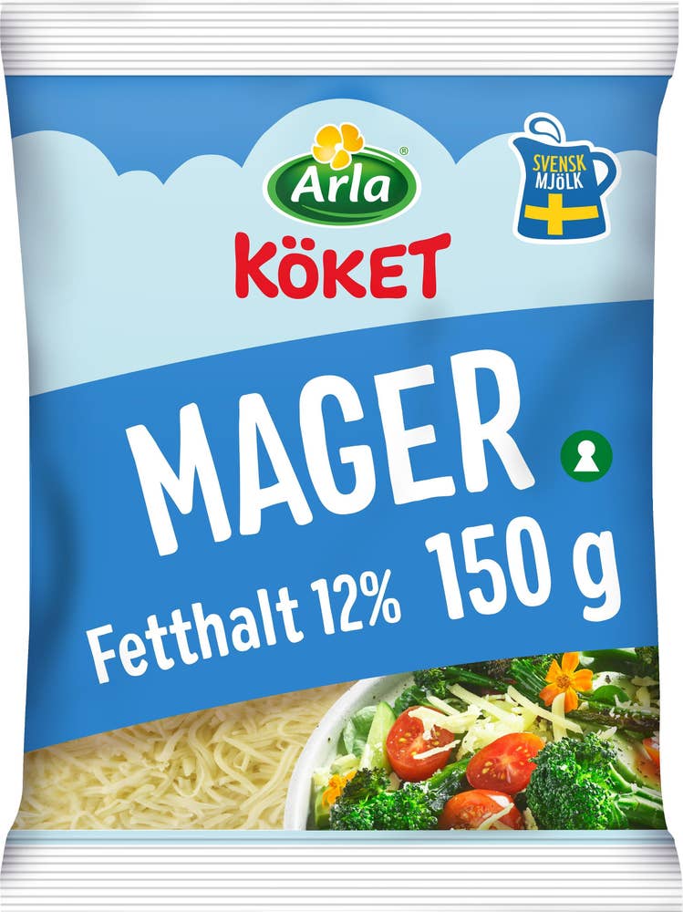 Arla Köket® Riven Ost Mager 12% Arla