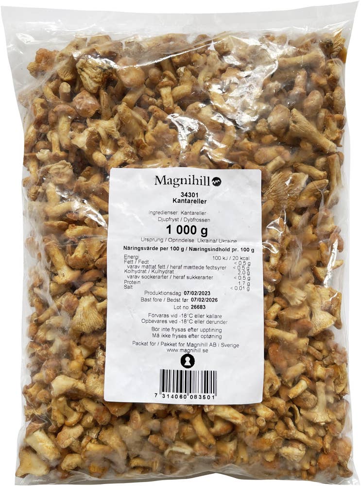 Magnihill Kantareller Fryst