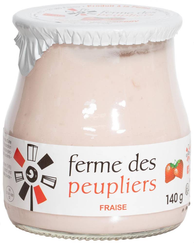 Ferme des Peupliers Yoghurt Jordgubb 3%