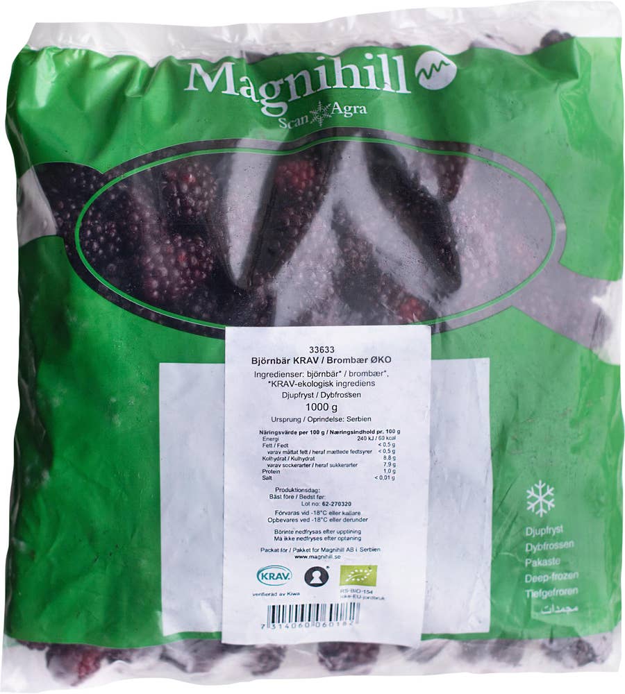 Magnihill Björnbär Frysta EKO/KRAV