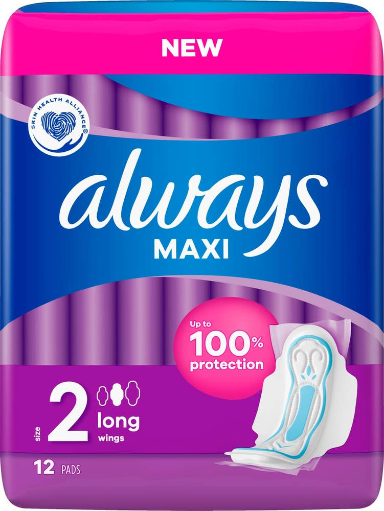 Always Bindor med Vingar Maxi Long