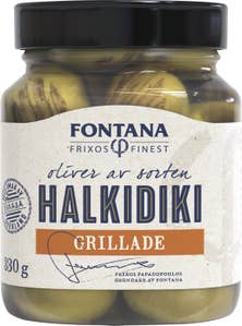 Fontana Oliver utan kärna Halkidiki Grillade