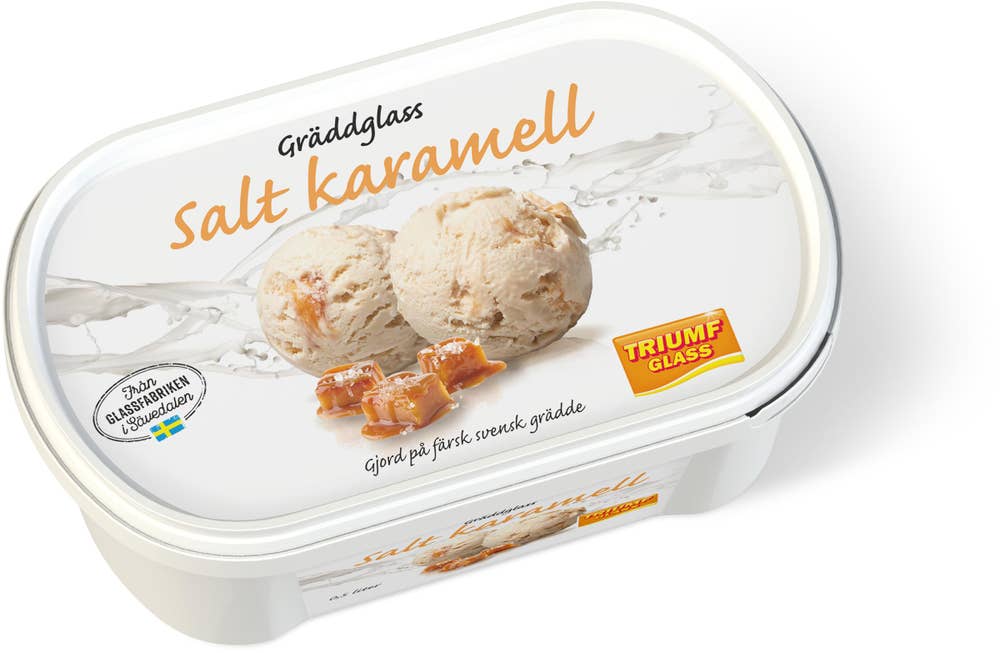 Triumf Glass Gräddglass Salt Karamell