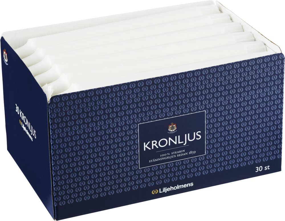 Liljeholmens Kronljus Vita 20cm