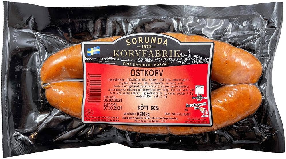 Sorunda korvfabrik Ostkorv