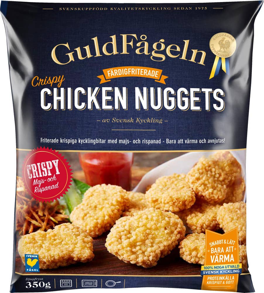 Guldfågeln Chicken Nuggets Crispy Fryst