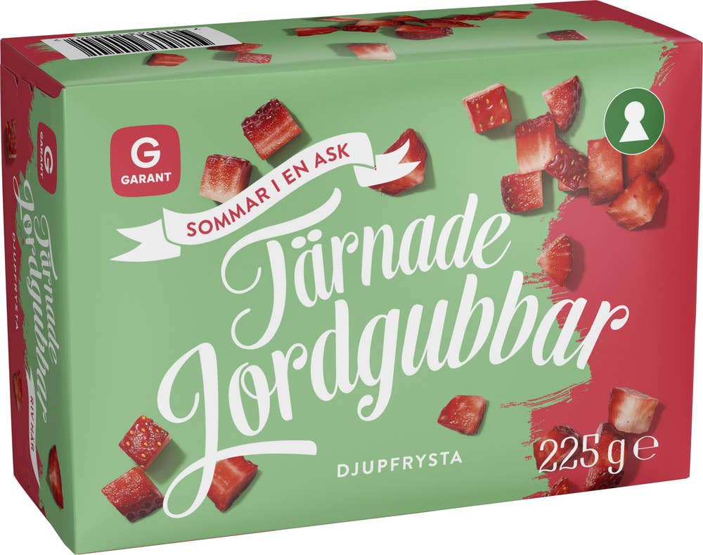 Garant Jordgubbar Tärnade Fryst